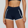 Contrast Color Naked Feeling Yoga Shorts with Pockets IN NAVY