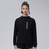 Reflective Lightweight Sports Running Jacket in black
