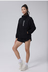 Reflective Lightweight Sports Running Jacket in black set 