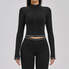 SPARK Women's Contrast Color Brushed Yoga Jacket ZC3562