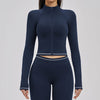 SPARK Women's Contrast Color Brushed Yoga Jacket ZC3562