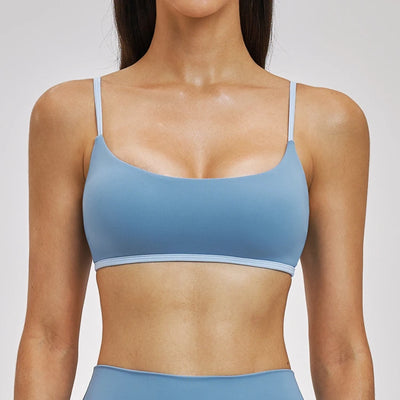 SPARK Women's Color Block Spaghetti Strap Yoga Bra ZC6116