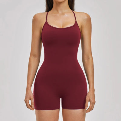 SPARK Women's One-Piece Yoga Fitness Bodysuit ZC3562