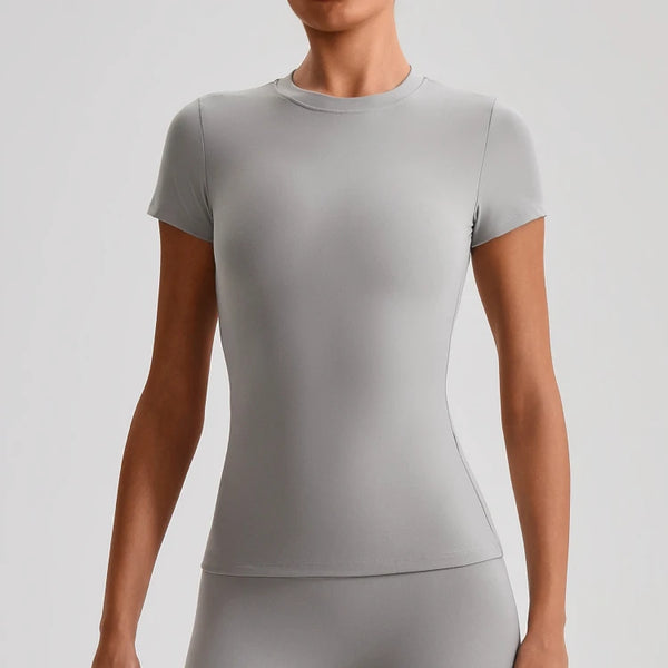 SPARK Women's Slim Quick-Drying Short-Sleeve Yoga Top LQ2009