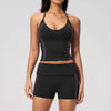 SPARK New Fashionable Contrast Color Yoga Outfit 2 Piece Set ZC4533