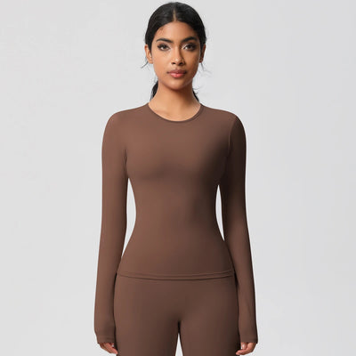 SPARK Normal Slim Yoga Fitness Long Sleeve Top LR7102