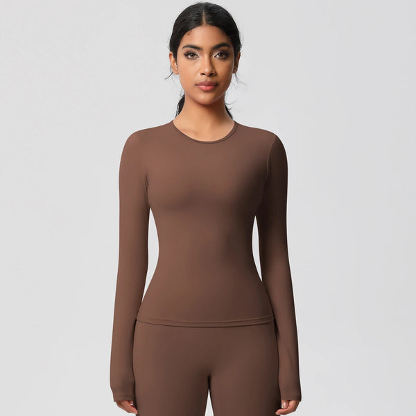 SPARK Normal Slim Yoga Fitness Long Sleeve Top LR7102