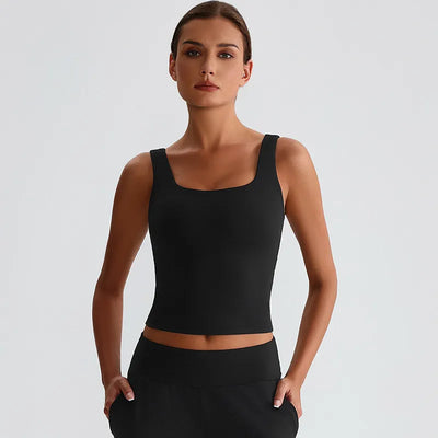 SPARK Square Neck Longline Sports Tank Top LQ8011