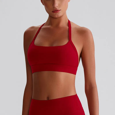 SPARK Breathable Halter Padding Sports Bra LQ8020