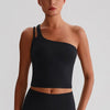 SPARK One-Shoulder Yoga Crop Tank Top LQ8029