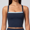 SPARK Women’s 2-in-1 Color Block Cross Back Yoga Tank Top ZC6116