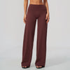 SPARK Brushed Slim-Fit Wide Leg Pants For Women ZC5529