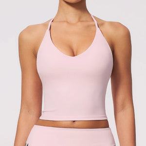 SPARK Women's Halter-Neck I-shaped Back Yoga Fitness Tank Top ZC3588