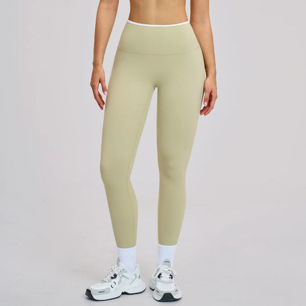 SPARK Women's High Waist Yoga Pants with Color Block ZC9238