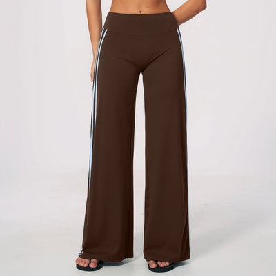 SPARK Women's Contrast Color Wide Leg Yoga Pants ZC3588