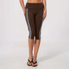 SPARK Women's Contrast Color Foldable Waist Capris Pants For Women ZC3588