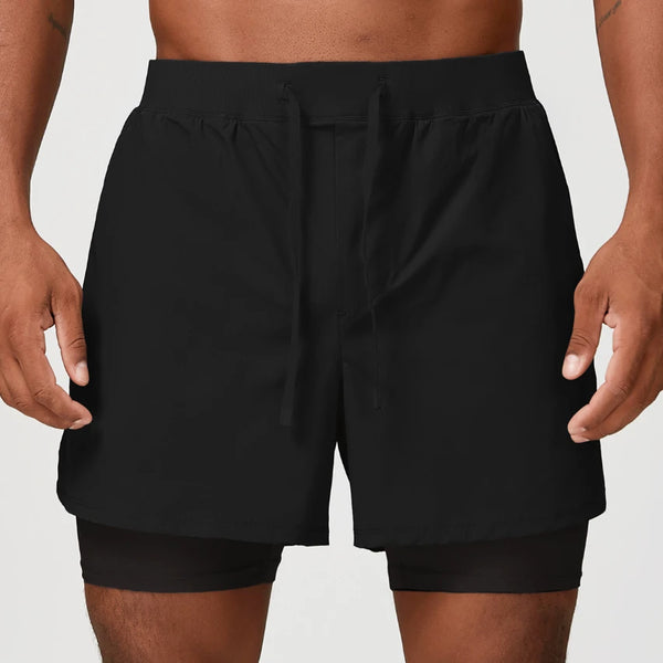 SPARK Men's Quick-drying Double Layer Athletic Shorts DD1182