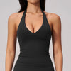 SPARK Seamless V-neck Halter Yoga Fitness Tank Top ZC2557