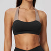 Spark Women's Color-Block Halter-Neck Yoga Sports Bra ZC2588