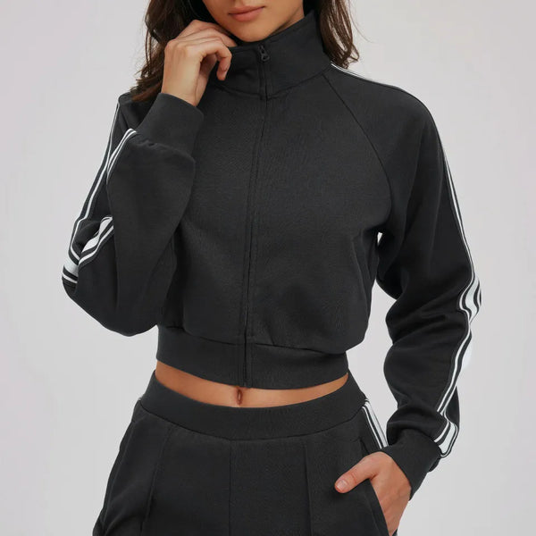 SPARK Color-blocked Athletic Sweatshirt Jacket ZC2519