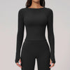 SPARK Summer Buttery-Soft Brushed Yoga Fitness Long Sleeve Yoga Top ZC2551