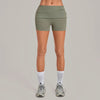 SPARK Women’s Fold-Over Waist Invisible Scrunch Yoga Shorts TF8402