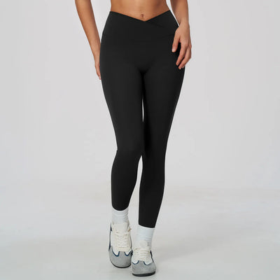 SPARK Women's Naked-Feel Cross Waist Yoga Leggings ZC2588