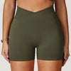 SPARK Seamless Crossover Waist Workout Shorts ZC4596