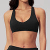 SPARK Women's Wide Halter Straps Cross Back Yoga Workout Bra ZC5558