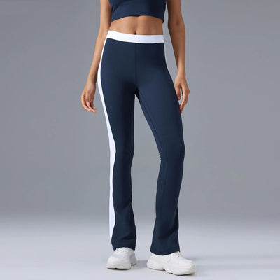 SPARK Contrast Color Yoga Flared Pants DQ25092