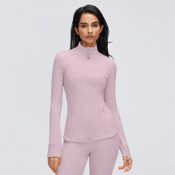 SPARK Women's Slim-Fit Zip-Up Yoga Jacket DQ26110
