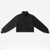 SPARK Women's Adjustable Hem Half-zip Cropped Athletic Sweatshirt PL6318