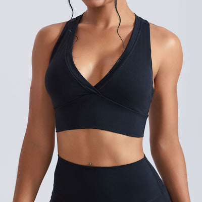 SPARK Deep V Shaped Racerback Yoga Bra CY3470