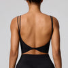 SPARK Women's Sexy Twist Knot Back Double-Strap Sports Bra FYD246