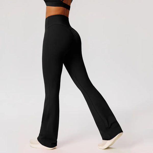 SPARK Women's High-Waist Butt-Lifting Yoga Flared Pants YEL52338