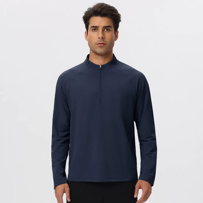 SPARK Men’s Half-Zip Lightweight Warm-Up Pullover Long Sleeve YEL61527