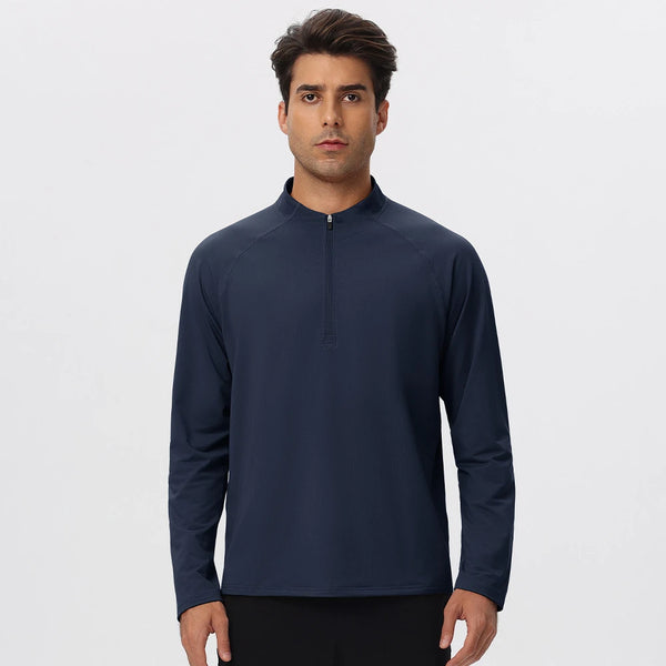 SPARK Men’s Half-Zip Lightweight Warm-Up Pullover Long Sleeve YEL61527