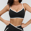 SPARK Color Block Spaghetti Strap Yoga Fitness Bra ZC9528