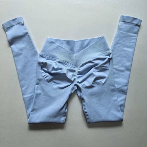 SPARK Seamless V Back Waist Butt Lifting Workout Leggings OD5588