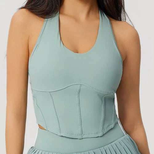 SPARK Halter Slim Tummy Control Yoga Fitness Tank Top CTY2171