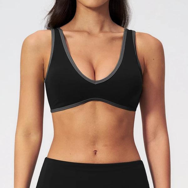 SPARK Chic Colorblock Yoga Workout Sports Bra ZC3588
