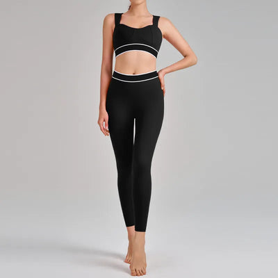 SPARK New Yoga Suit High Waist Two Piece Fitness Set QY6010