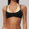 SPARK Women’s Color Block Fake Two-Piece Yoga Bra ZC2585