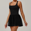 SPARK Fitness Tank Top with Pad Recycled Fabric Tennis Skirt ZC9091