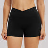 SPARK Women's Crossover Waist Yoga Shorts ZC5544