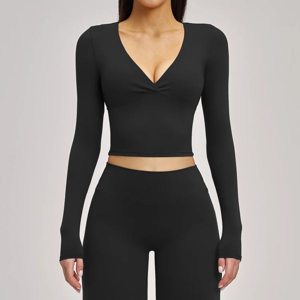 SPARK Women's Versatile Fitness Pilates Yoga Long-Sleeve ZC4520