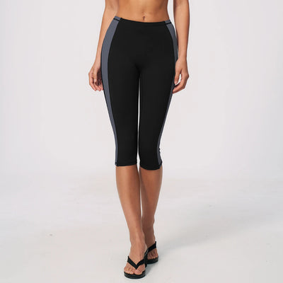 SPARK Color Block Peach Lift Butt Quick Dry Yoga Capri ZC2567