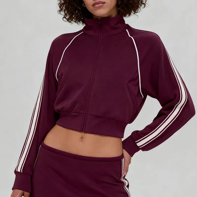 SPARK New Autumn/Winter Modal Air Layer Jacket with White Stripes QY6609