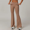 SPARK Recycled Folded Waist Yoga Flared Pants ZC8998