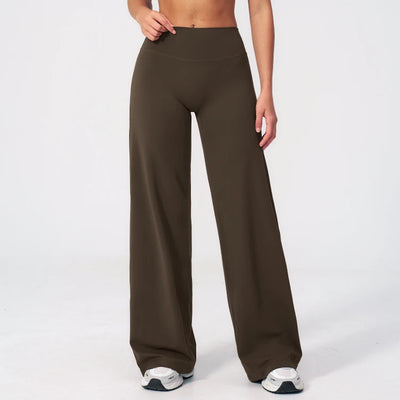 SPARK Brushed Slim-Fit Wide Leg Pants For Women ZC5529